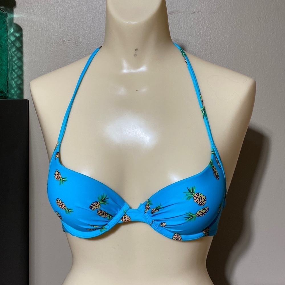 Aerie pineapple print bikini top​​​​